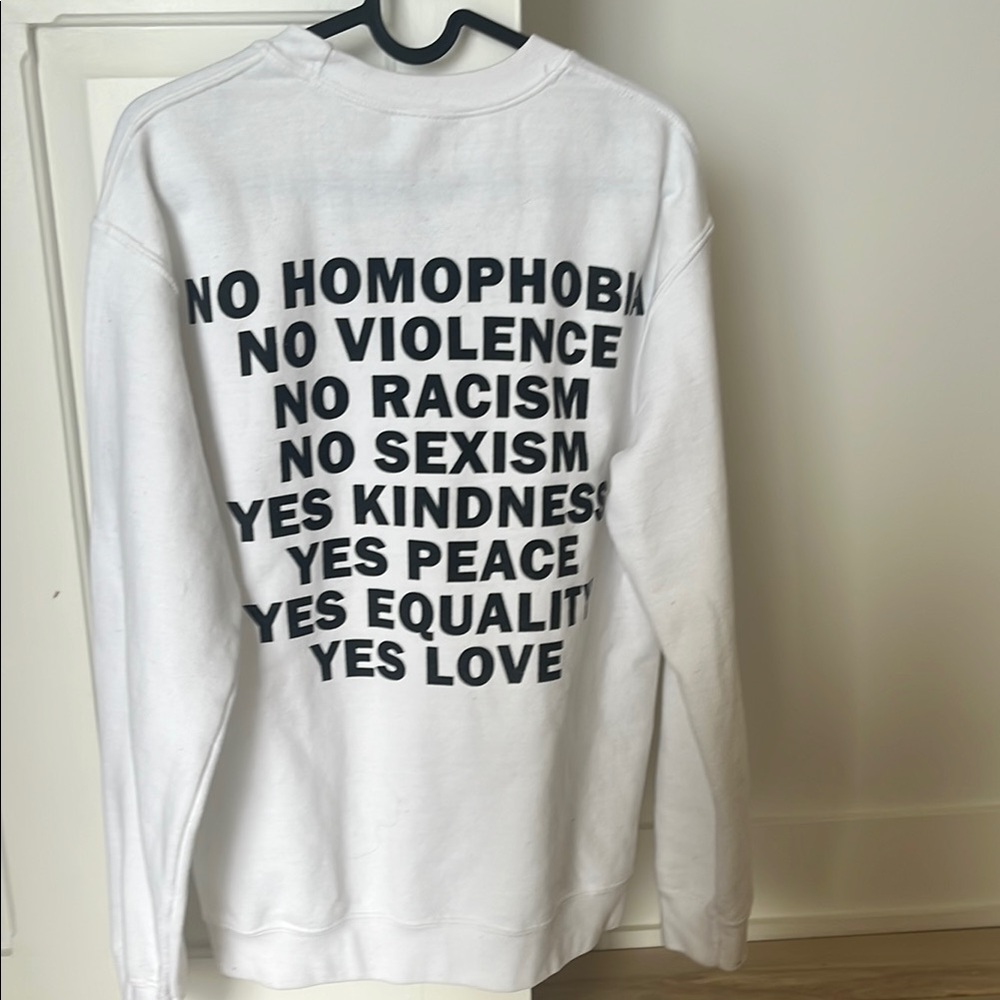 Get Real Move-Ment White Crewneck Sweater